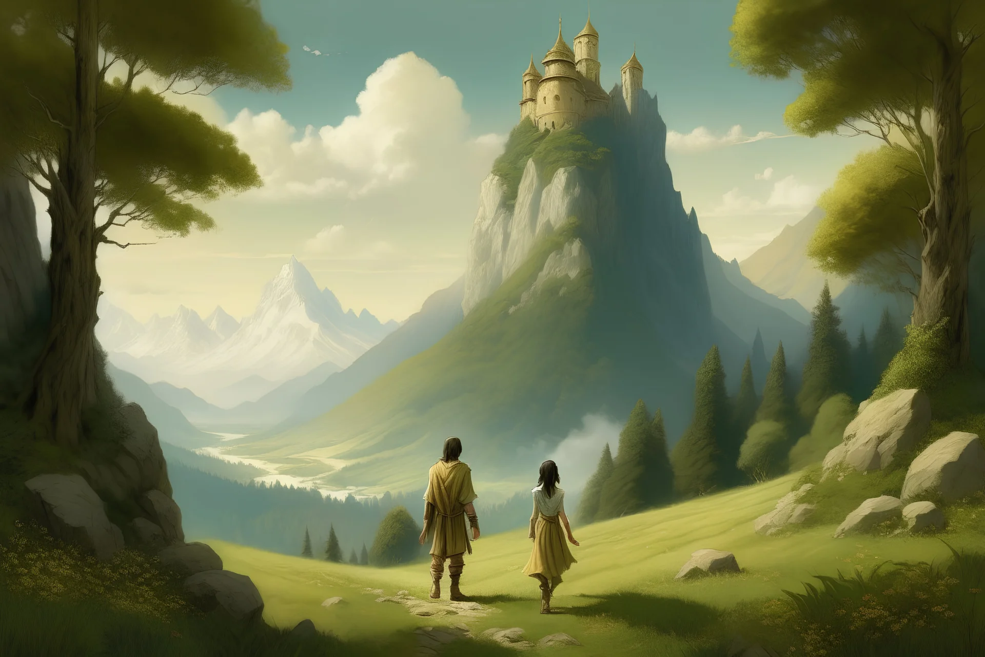 a couple left the kingdom and they lived at the foot of the mountain