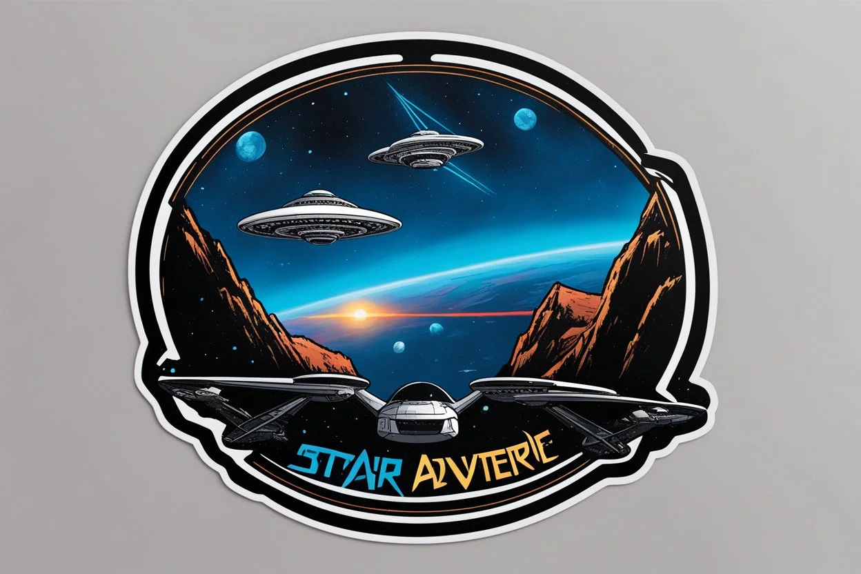 [sticker by Greg Smallwood] Star Trek adventure