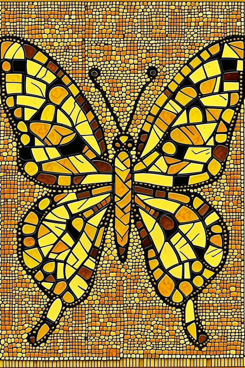 very beautiful butterfly wood mosaic