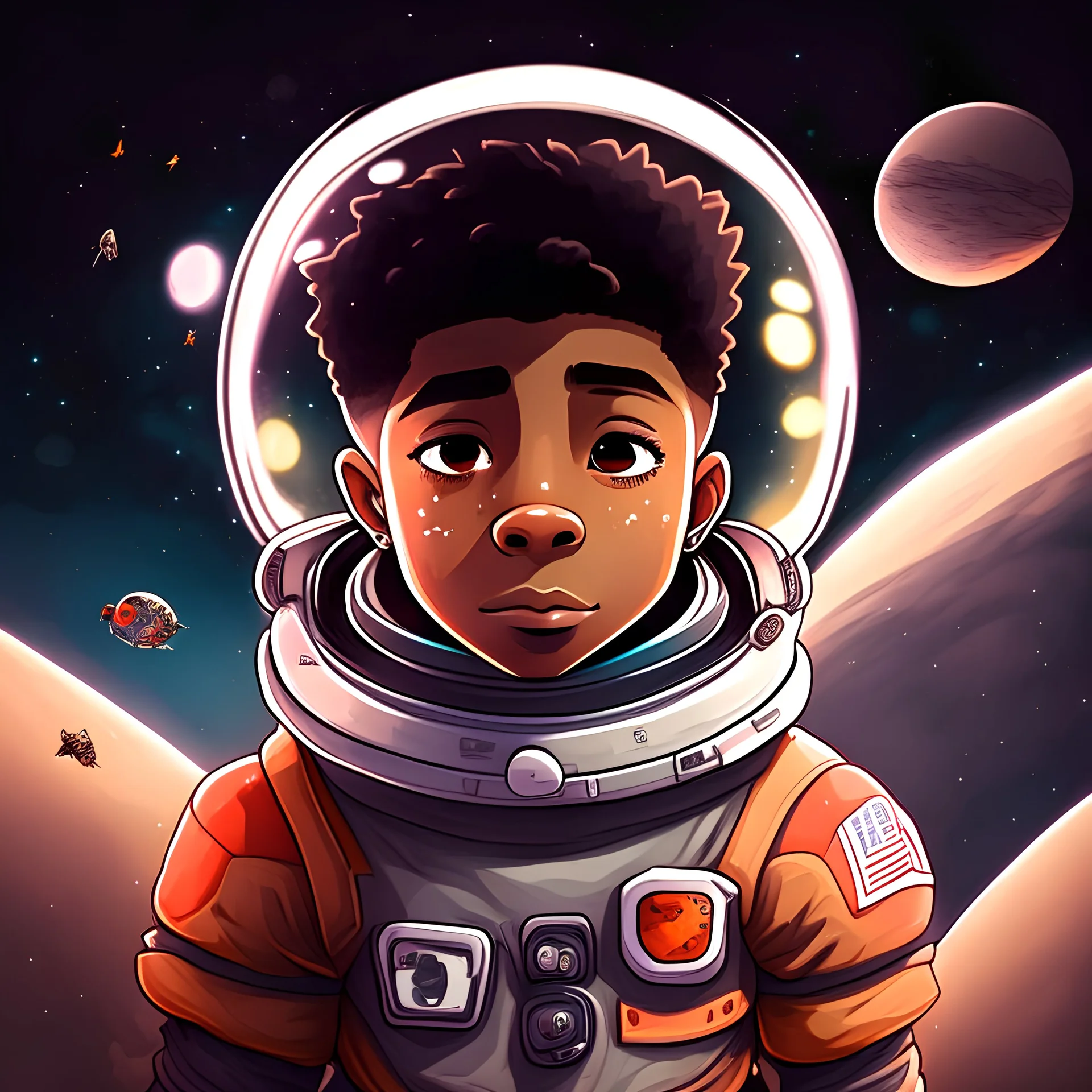 youngboy in space cartoon