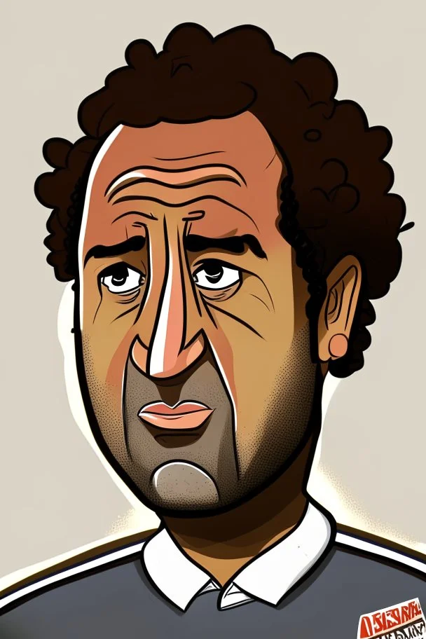 Ahmed Hossam Mido Egyptian football coach r ,cartoon 2d