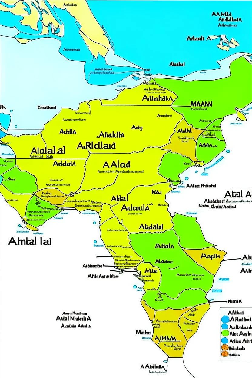 خريطة الوطن العربي