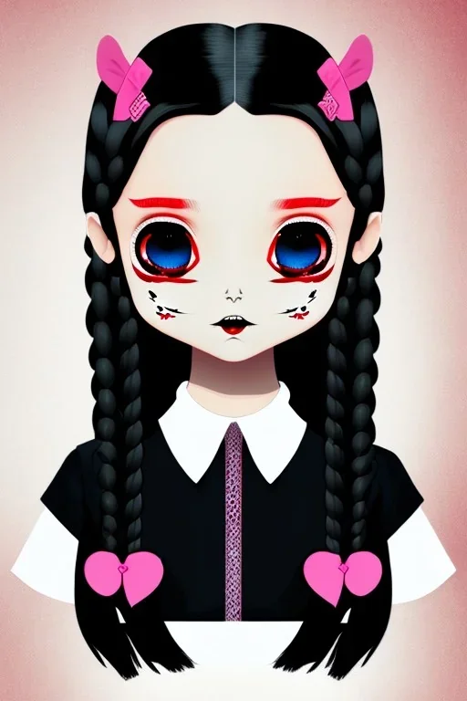 wednesday addams, kawaii