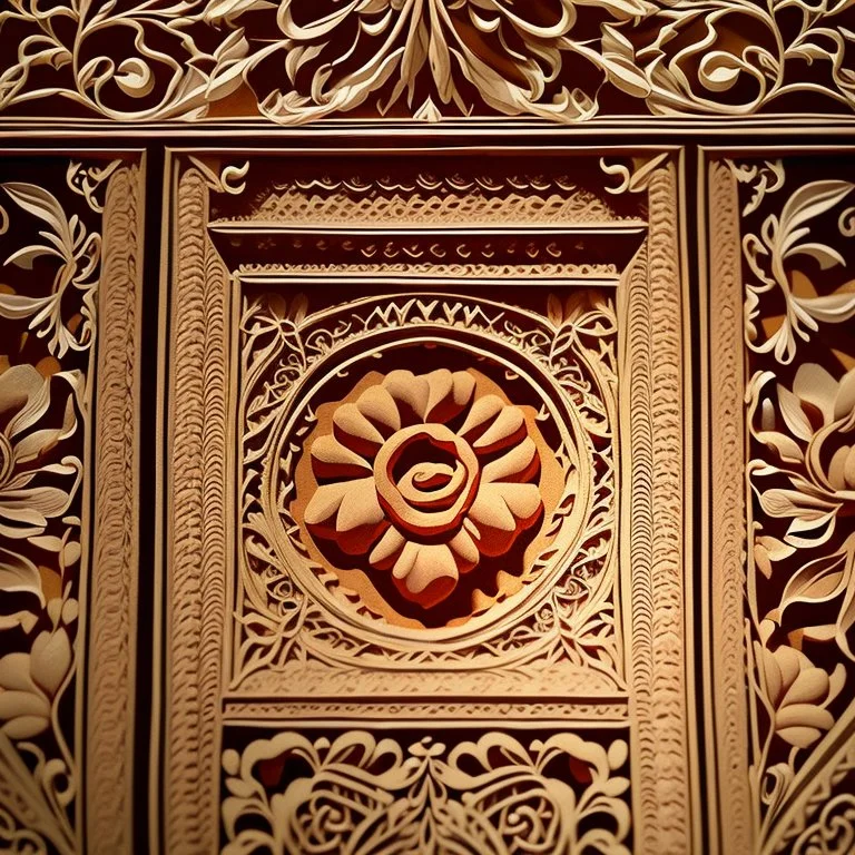 Most detailed intricate painting relief