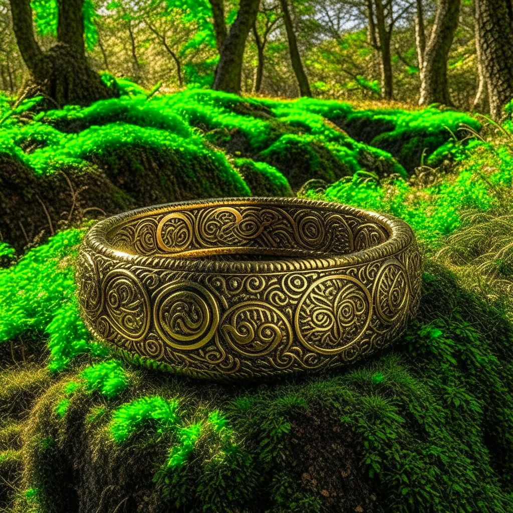 European pagan ringerike art with nature