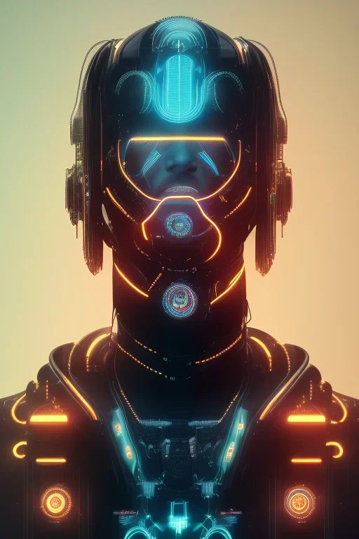 cyberpunk, head, men, portrai, tron