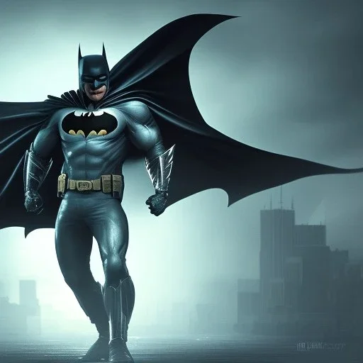 batman 1960's, dramatic, dramatic lighting, pixar style, volumetric lighting, hyperrealism, 8k, high quality, photorealistic, lot of details