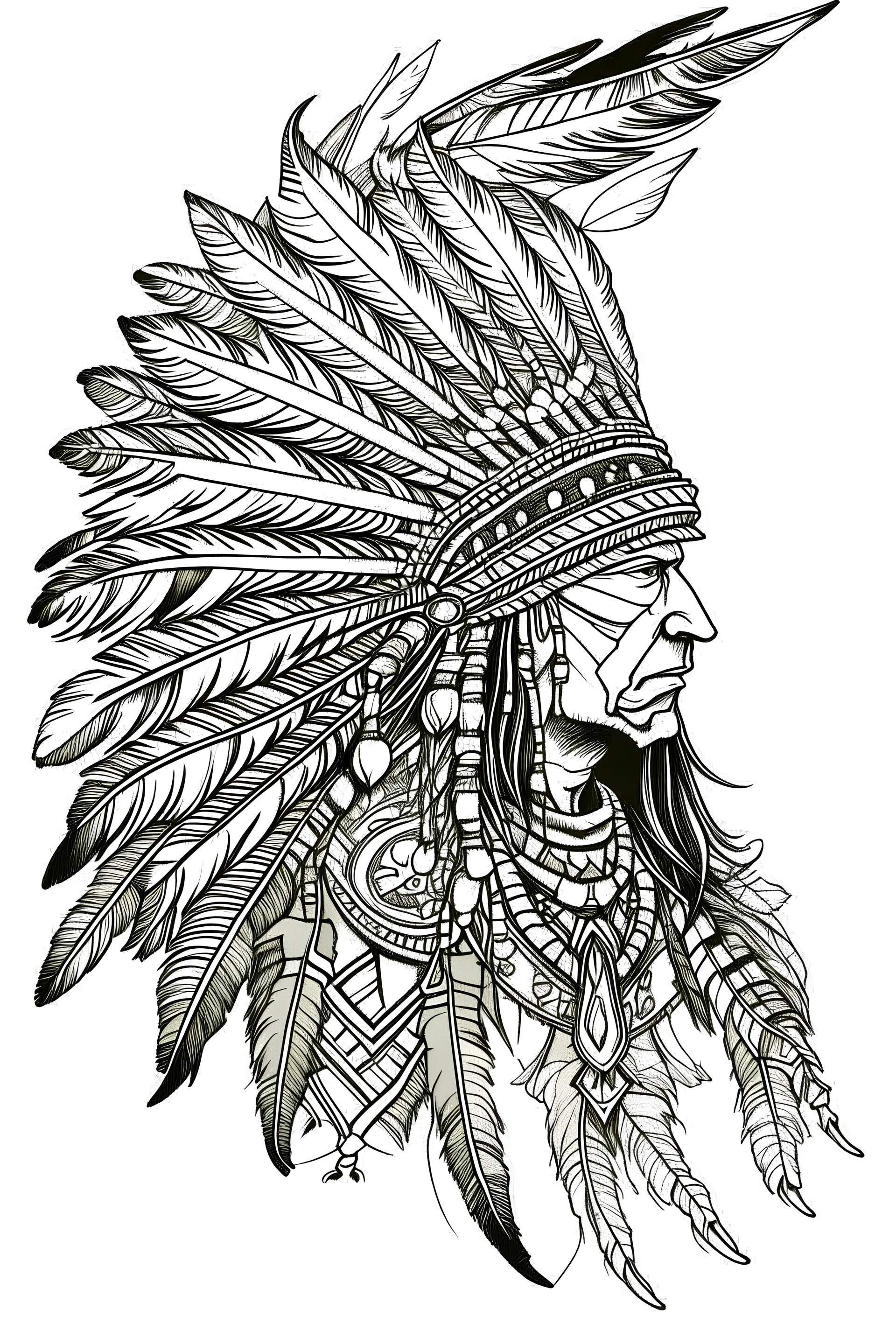 indigenous tomohawk line art