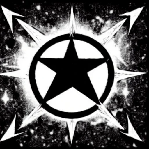 Devil demon satan king war code prophecy black and white star symbol summon words