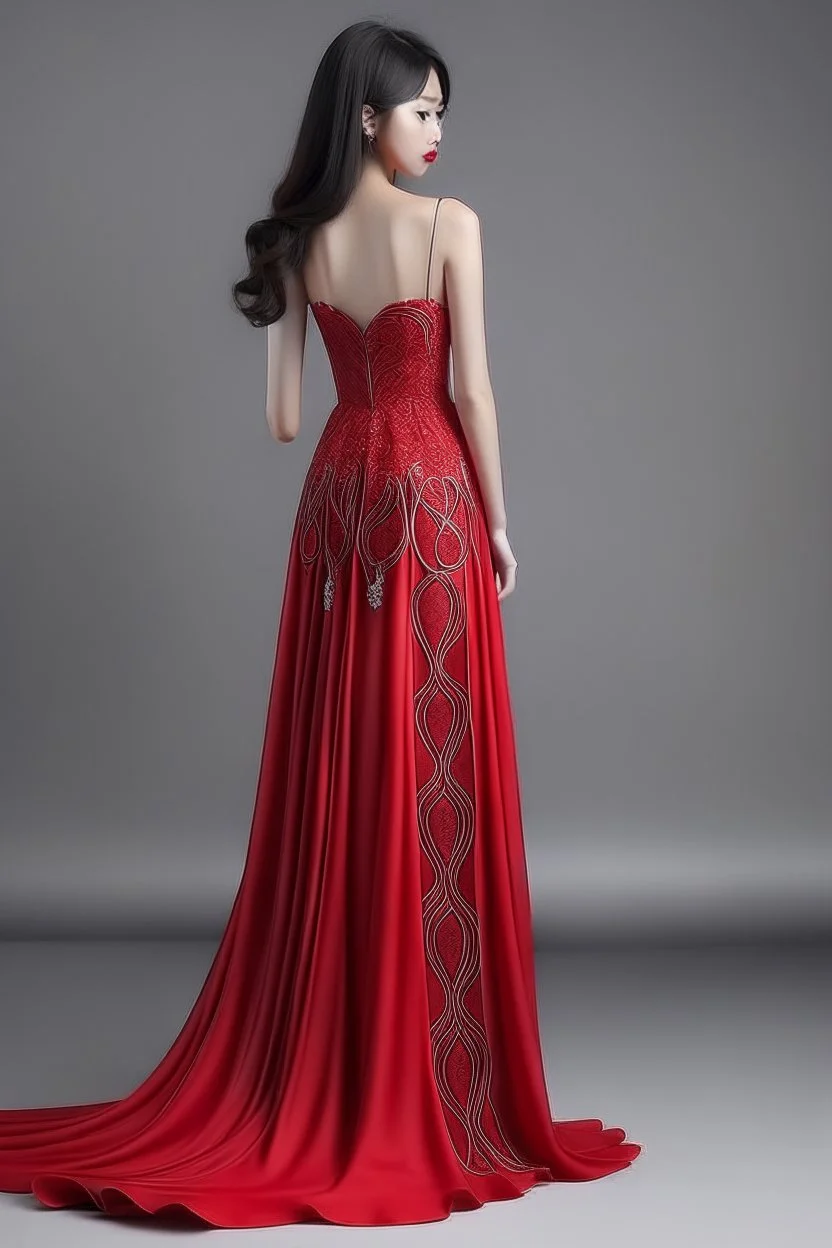 Long dress with cut out heart design