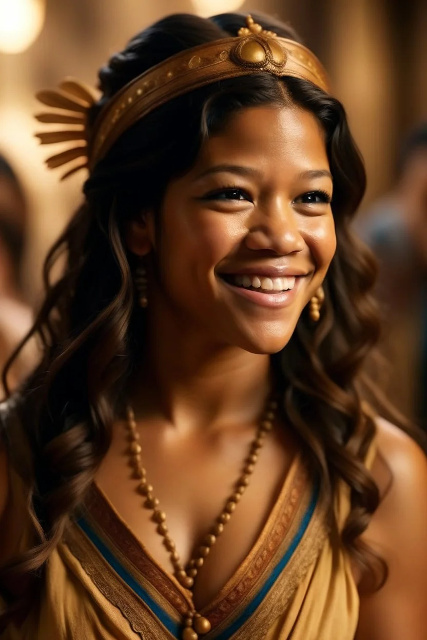 Gina Rodriguez fully transformed into an indian version of herself in a choli