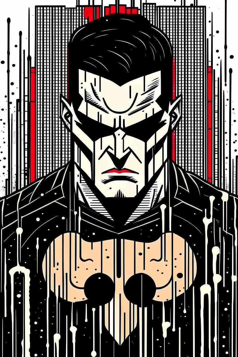 punisher sku;; in the style of Hiroshi Nagai