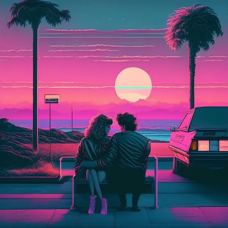 romantic 80's without people