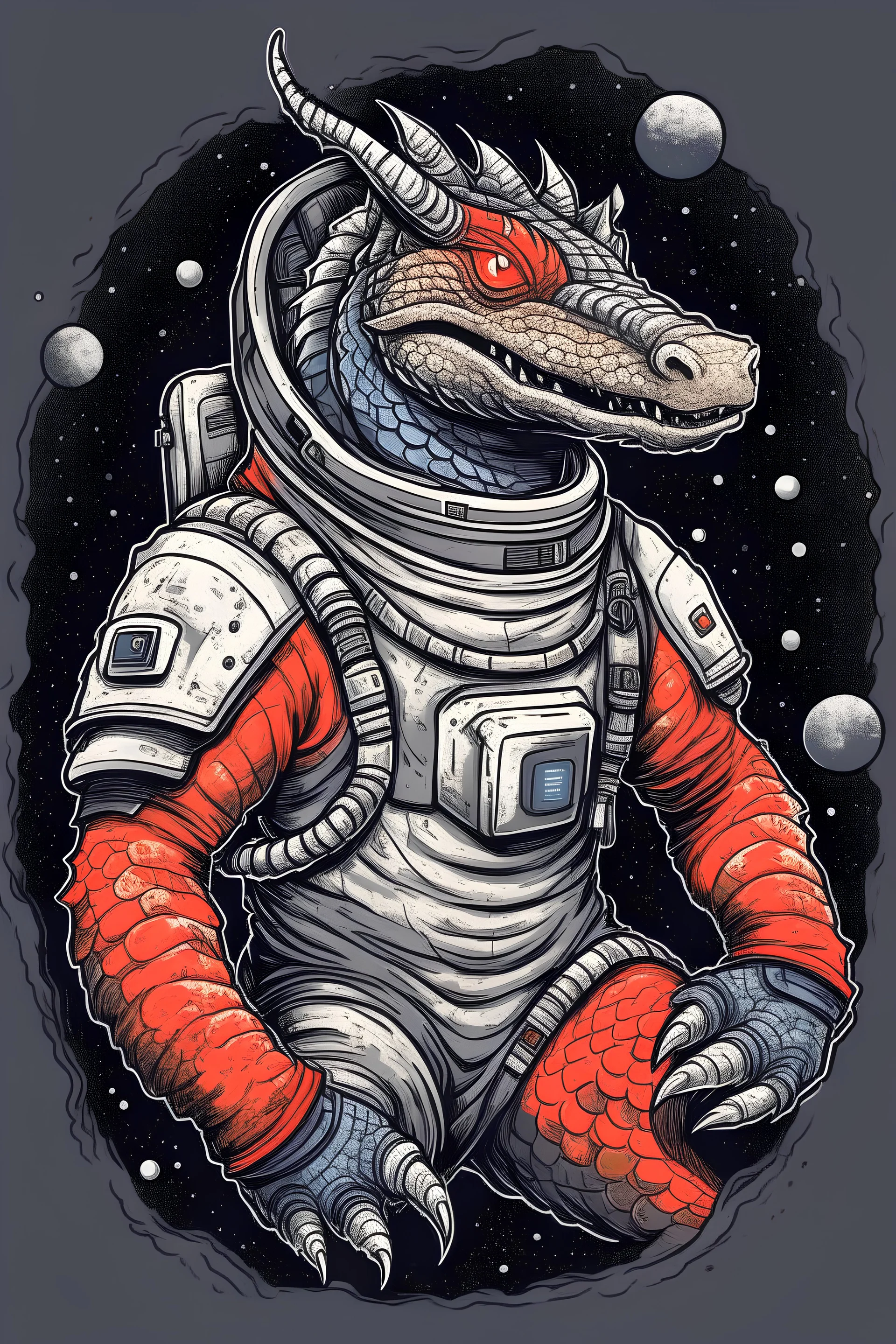 dragon in a spacesuit