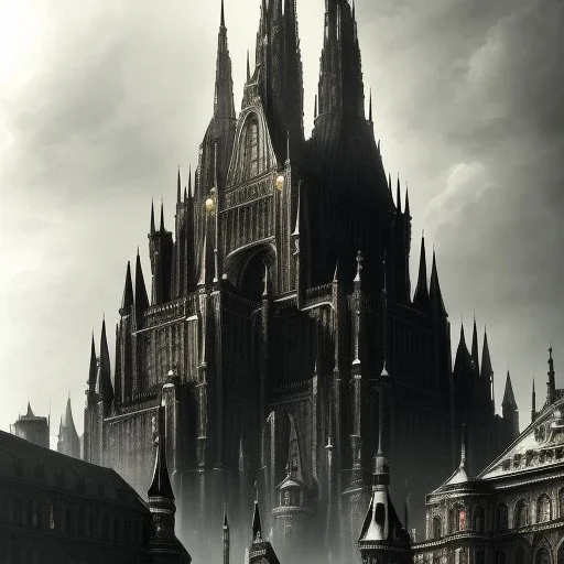 Gothic city by fritz Lang,otto hung