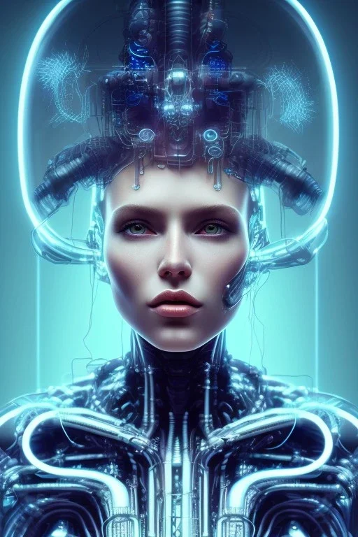 cyberpunk, glas head, women, portrai, open mouth, perfect skin, tron, cyborg , perfekt, real, dream, hr giger