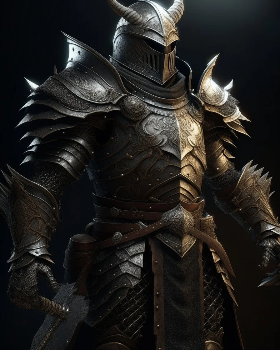 An armor made of a mixture of steel and leather, worn by a strong commander with magical power An armor made of a mixture of steel and leather, worn by a strong commander with magical power ride dragon