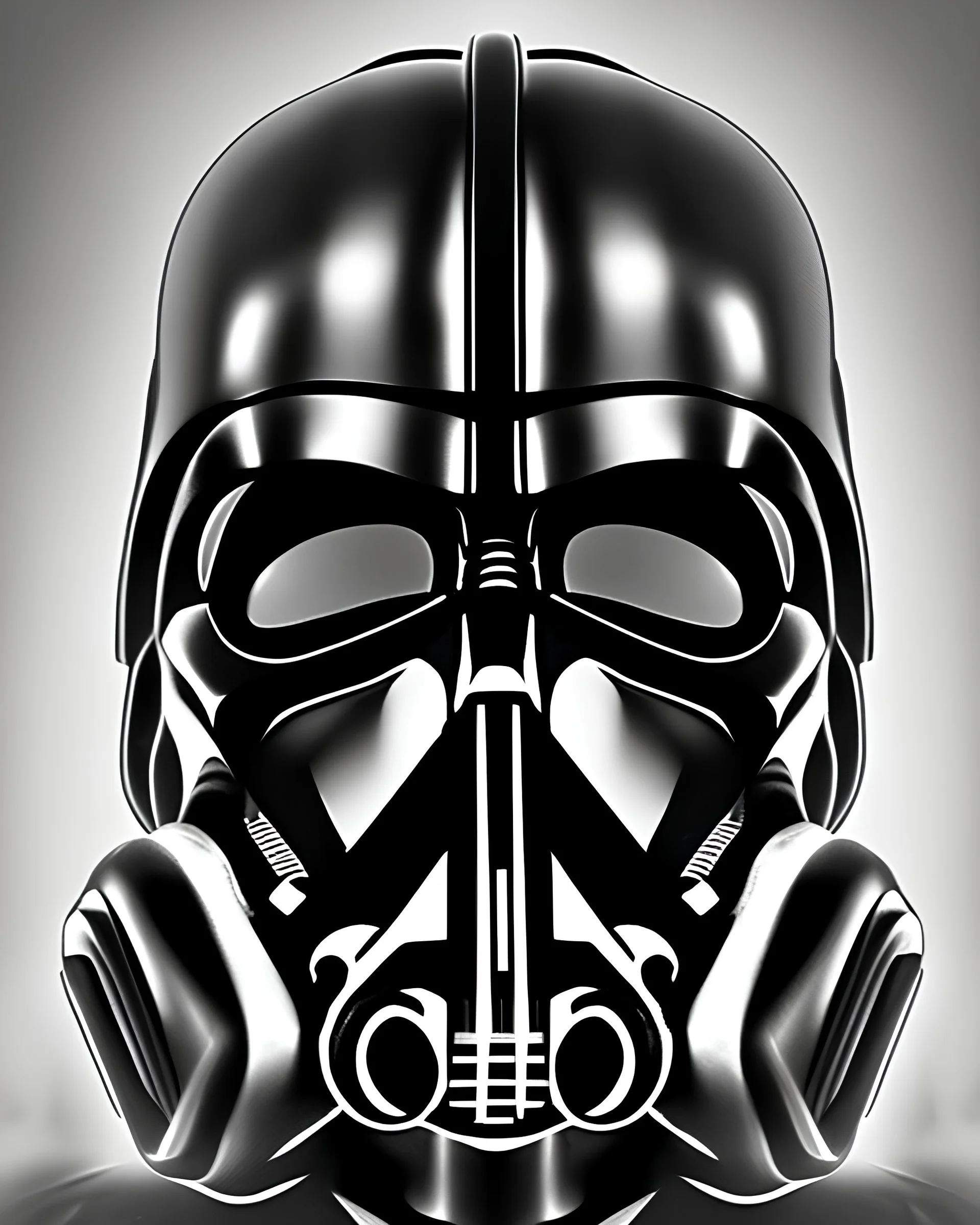 Darth Vader in a gas mask