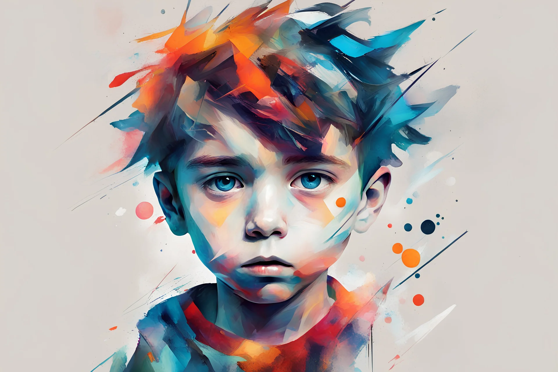abstract boy art