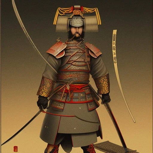 Samurai warrior vintage, Ukiyo-e