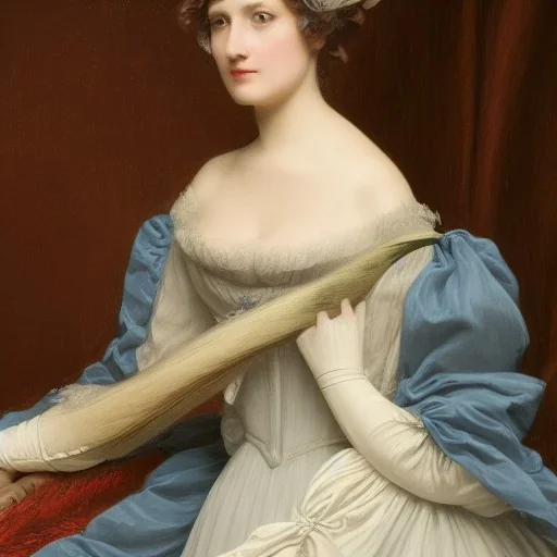 Portrait of a woman in a regency dress, french style, in Alexandre cabanel style, 8k, HD, cinematography, photorealistic, Cinematic, Color Grading, Ultra-Wide Angle, Depth of Field, hyper-detailed, beautifully color-coded, insane details, intricate details, beautifully color graded, Cinematic, Color Grading, Editorial Photography, Depth of Field, DOF, Tilt Blur, White Balance, 32k, Super-Resolution, Megapixel, ProPhoto RGB, VR, Halfrear Lighting, Backlight,