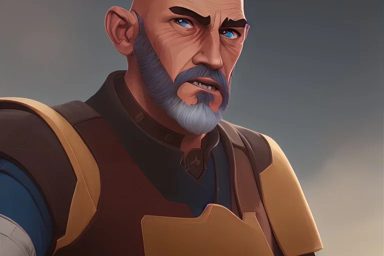 Portrait of Captain Rex by Jake Bartok