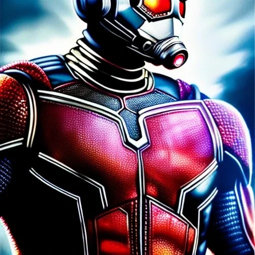 Ultra detailed fullbody Portrait in oil on canvas of ANT-MAN with Armor,intense stare,extremely detailed digital painting, extremely detailed face,crystal clear Big eyes, mystical colors ,perfectly centered image, perfect composition, rim light, beautiful lighting, 8k, stunning scene, raytracing, anatomically correct, in the style of robert e howard and Ken Kelley and Ohrai Noriyoshi and Simon Bisley and tomzj1