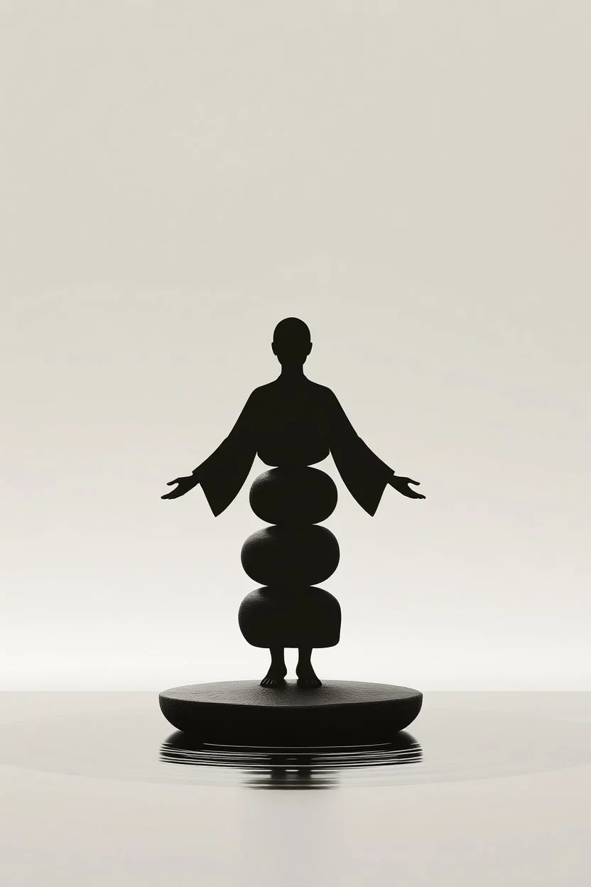 Self-Awareness, Resilience, Balance, Purpose, Compassion zen japanese style