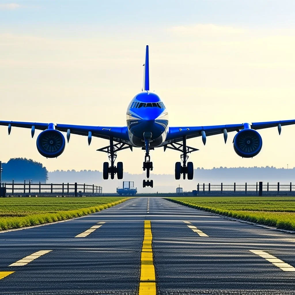Image of a plane about to take off from the ground