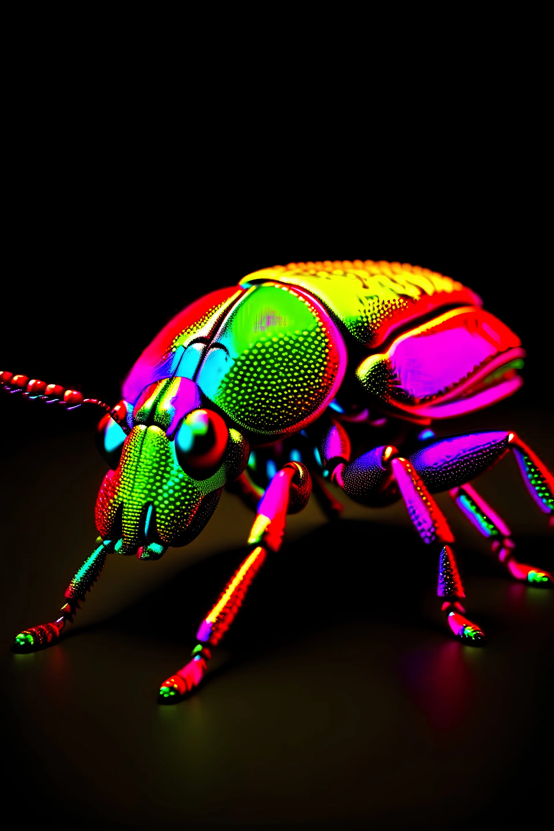 insect, colorful image, 3d