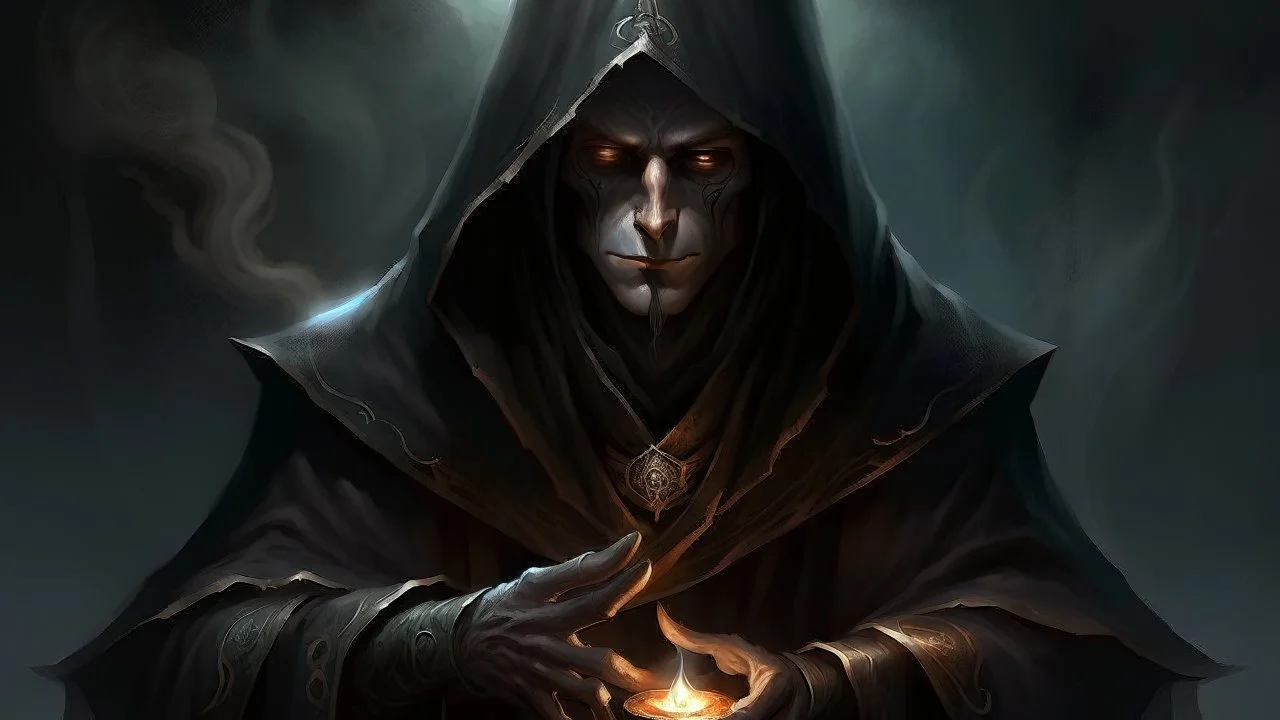 The hooded sorcerer