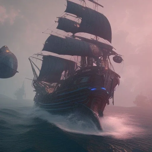 Pirate unreal engine 5, octane render, ultra realistic, 3d, cinematic, cinema 4d, face focus, 3d render