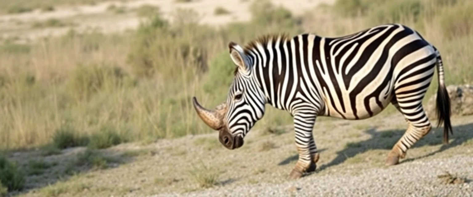rhino zebra