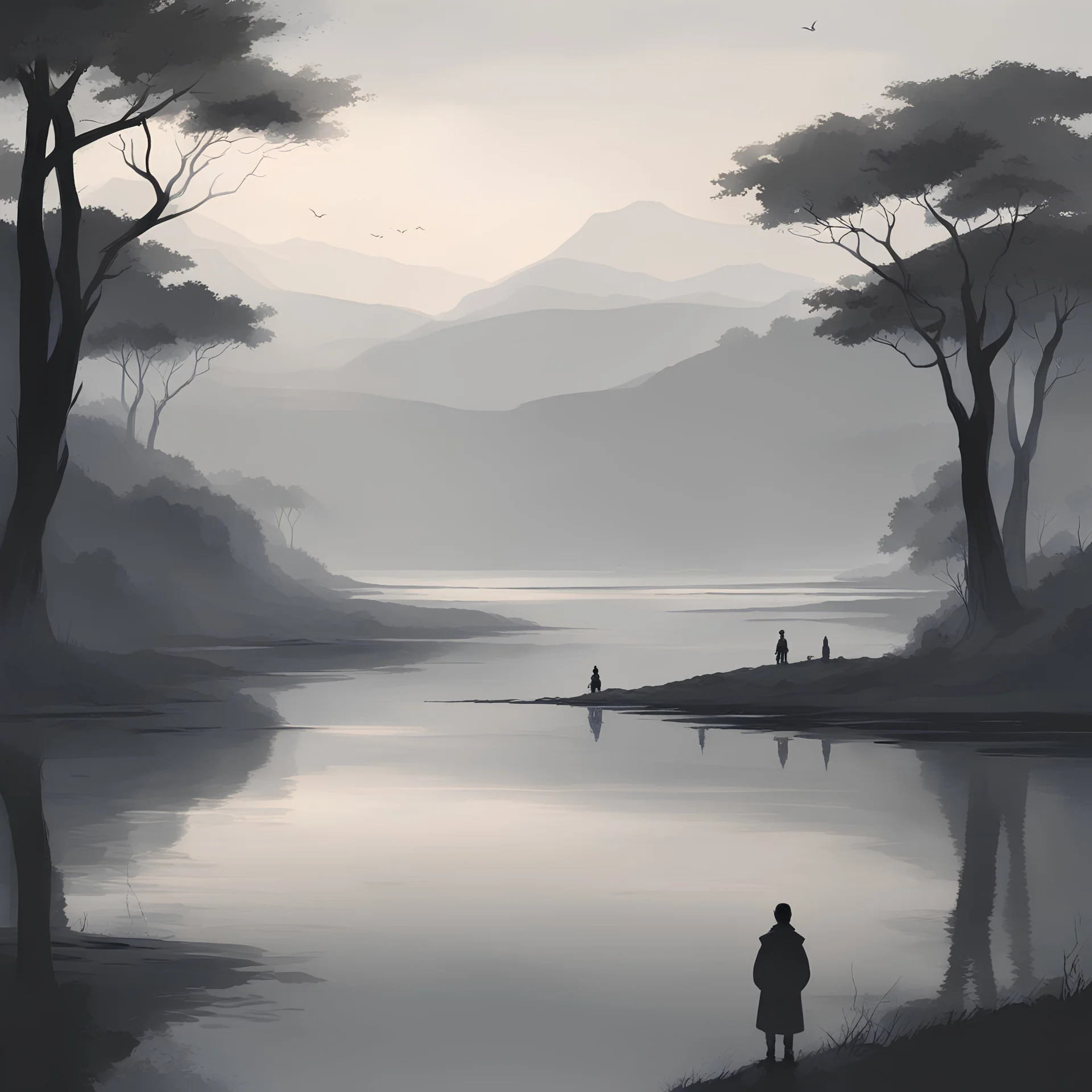 The cover art features a lone, enigmatic character, seamlessly integrated into the subdued palette of muted grays and soft tones. A delicate play of shadows and light accentuates the character's presence, evoking a sense of quiet introspection. The backdrop, bathed in a gentle ambiance, hints at the vastness of the game's contemplative landscapes. Each detail is meticulously crafted to invite players into a realm where every moment is an opportunity for reflection.