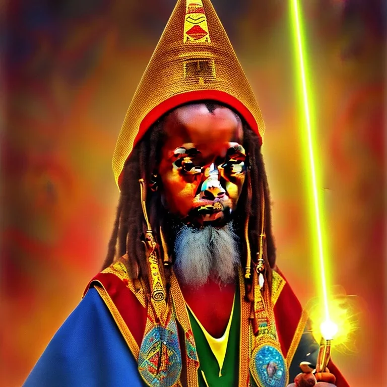 photo, Ethiopian Orthodox child wizard, lasers