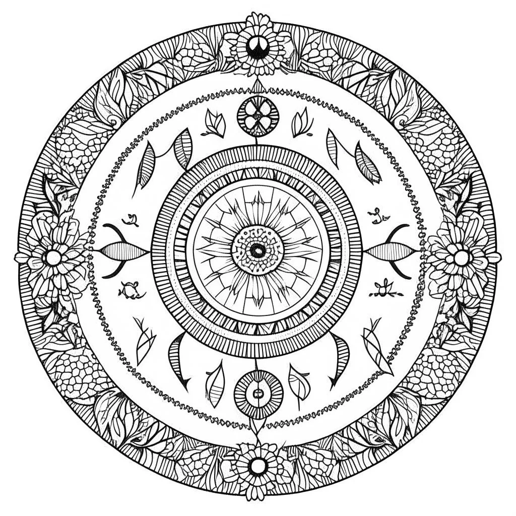 amazing animals, mandala, each art has an imaginary one animal, Strange, imaginative, mandala coloring sheet, full view, don't draw repeated image again, realistic, only draw lines, coloring book, clean line art, –no sketch, color, –ar 3:4, white background, minimalistic black lines, minimal black color, low level black colors, coloring page, avoid thick black colors, thin black line art, avoid colors, perfect shape, perfect clear lines,