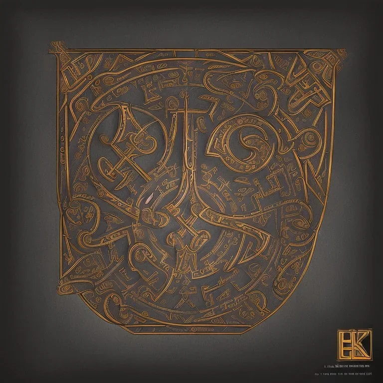 Book of Kells Chi Rho monogram, highly detailed illustration, realistic render, 8 k, micro detail, intricate, elegant, centered, digital painting, Artstation, smooth, sharp focus, illustration, artgerm