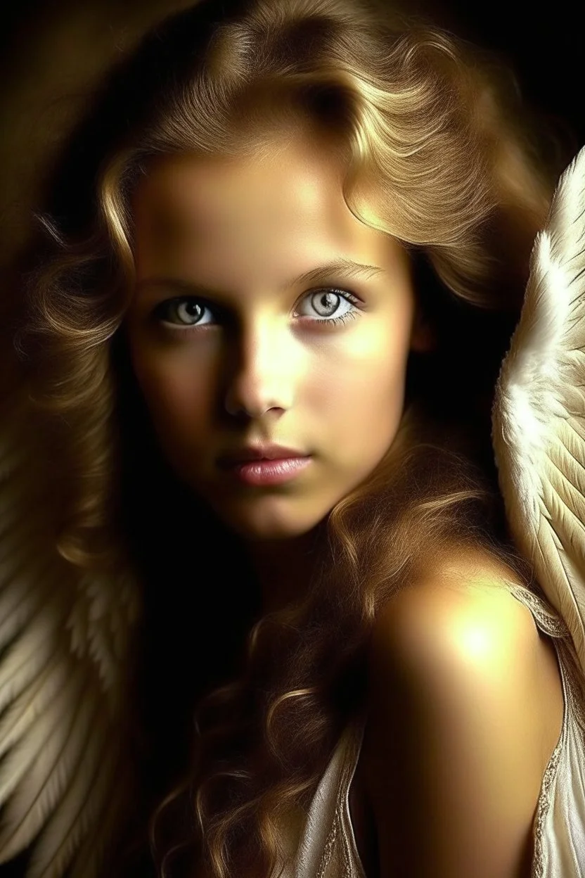 Beautiful Angel Realistic digital photography