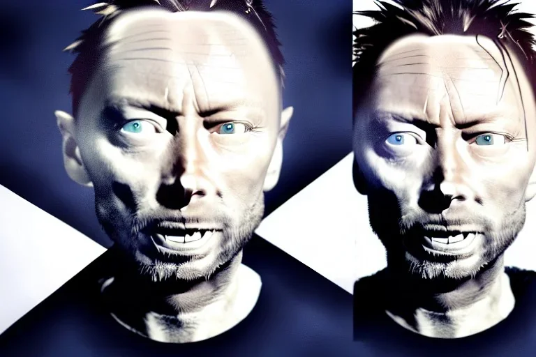  Thom Yorke's face as polygons