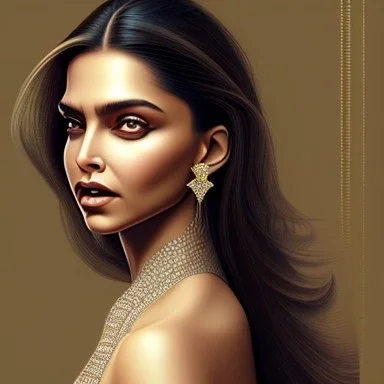 Diamond goddess, beautiful deepika padukone portrait , hd