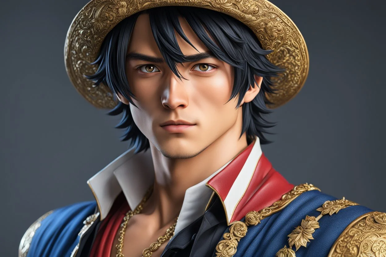 Ace in 8k live action anime artstyle, one piece them, Young man, dynamic pose, intricate details, highly detailed, high details, detailed portrait, masterpiece,ultra detailed, ultra quality