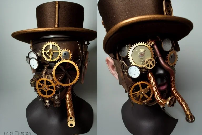 steampunk head man