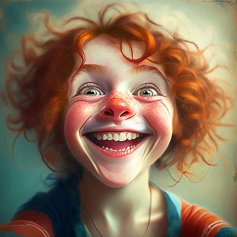 selfportrait, cute happy