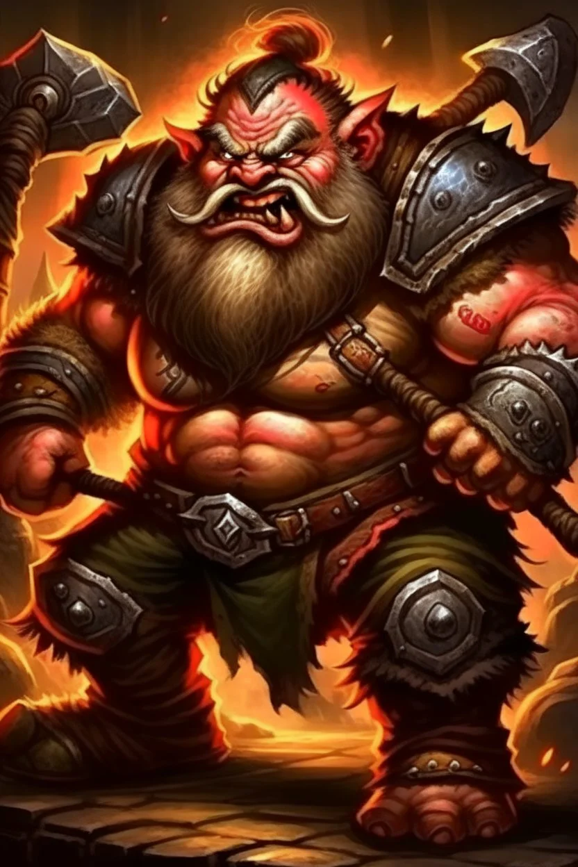 dwarf warrior enraged angry berserk berserking beserker mad barbarian smoldering furious small short man knight soldier