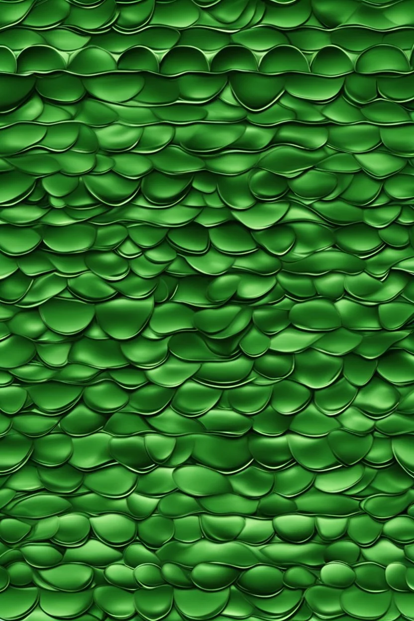 Seamless Green and solver Fishscale Pattern Shimmering Scales in Harmonious Motion