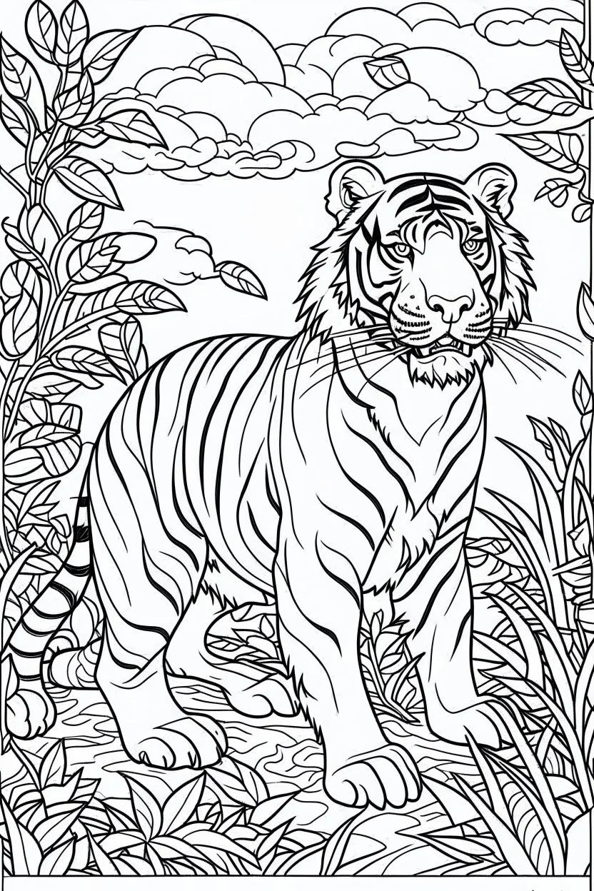 coloring page for kids, zabra, cartoon style, thick outline, low details, no shading, no color