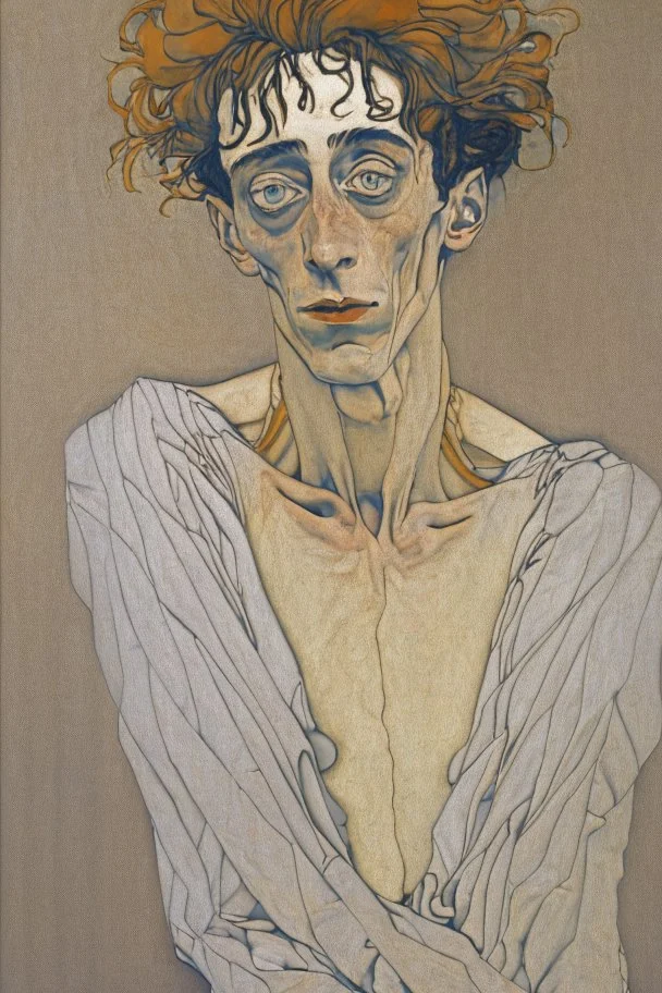 painting of a figure with the life-filled void of an empty existence, egon schiele masterpiece