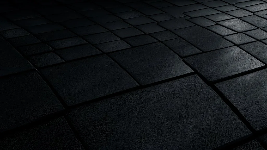 Gym floor tiles, black rubber, high detail, realistic, photorealistic