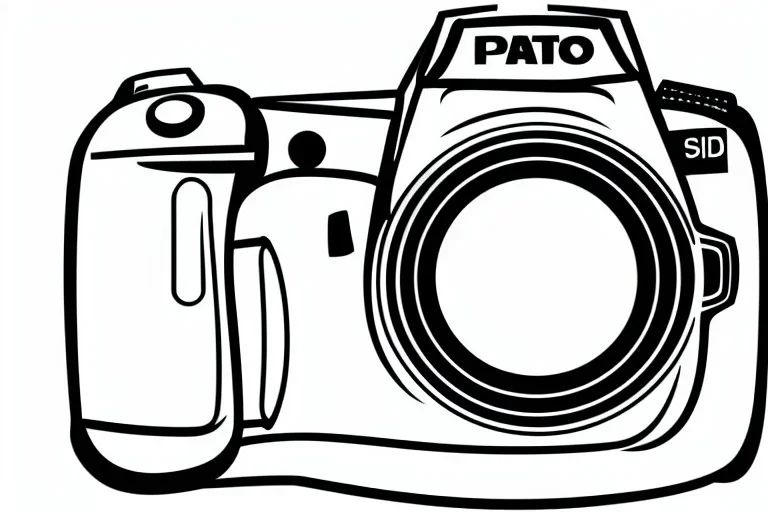 Vector DSLR Camera Photography Vector Vector Illustration