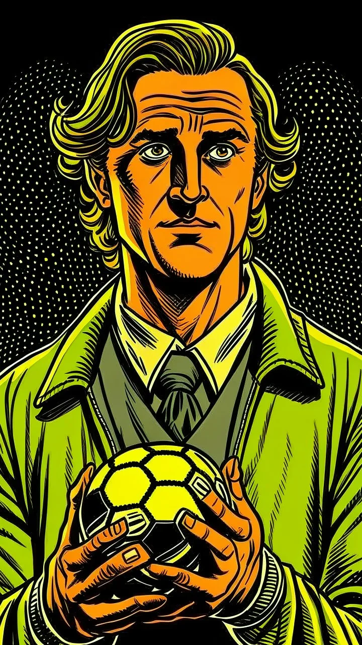 Diego Forlan Football soccer player posing. Dark detective comic watchmen 1940. Paranormal.